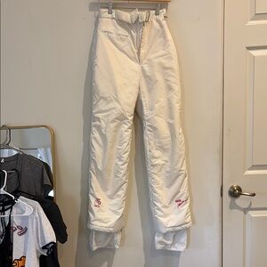 Roffe vintage gore Tex White Snow Pants 10R